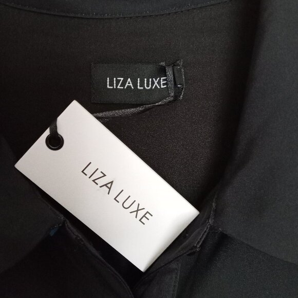 Liza Luxe Parrot and Pineapple Pleated Skirt Dress sz L, NWT  /B14 - Picture 8 of 8